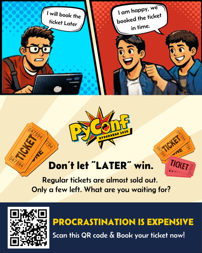 PyConf Hyderabad #PyConfHyd2026 tweet media