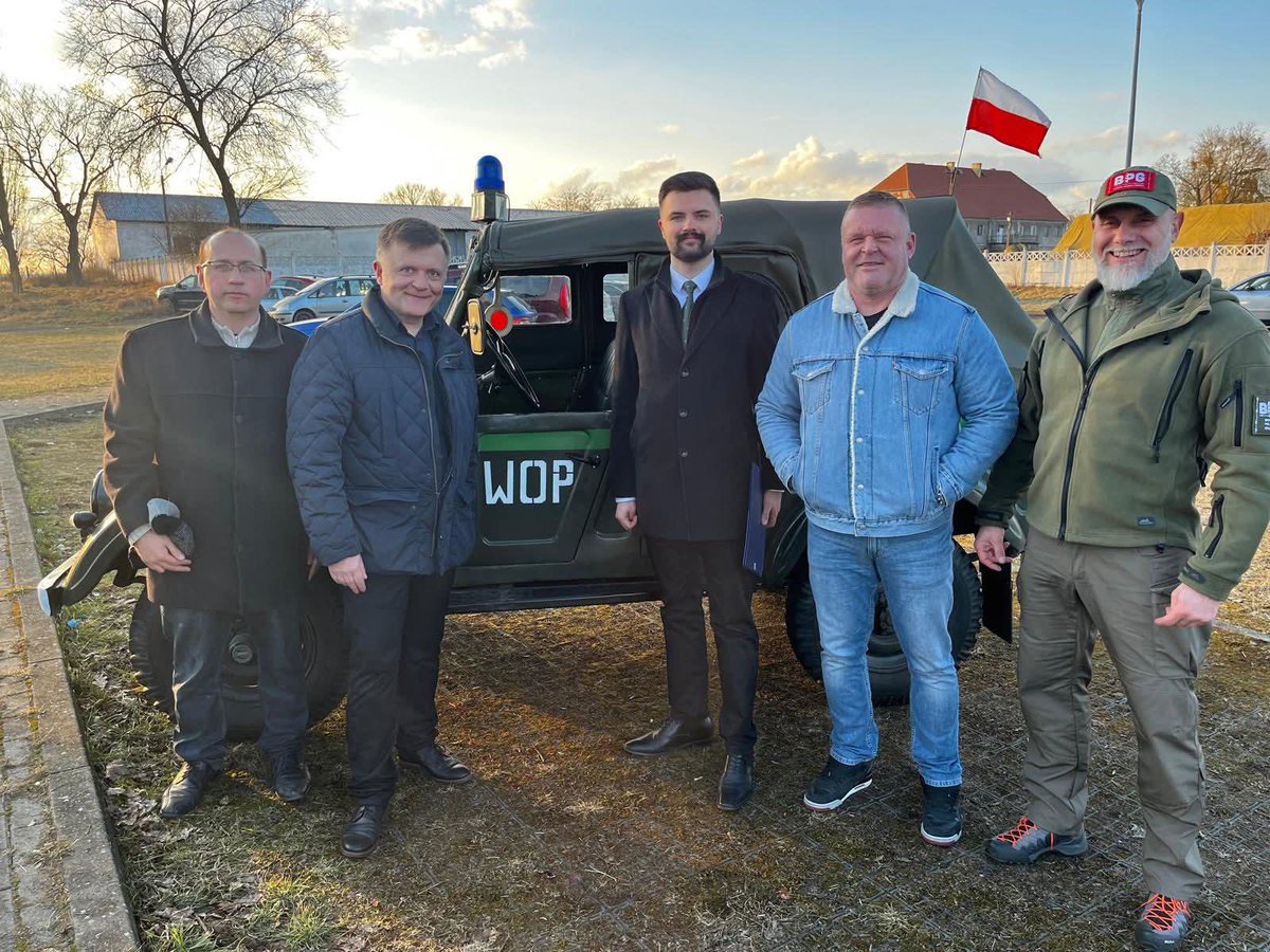 MMoczar's tweet photo. 81. rocznica wbicia przez żołnierzy Wojska Polskiego pierwszego słupa granicznego na naszych zachodnich rubieżach. #Czelin 1945 - 2026 https://t.co/Oxw9wVh3TN