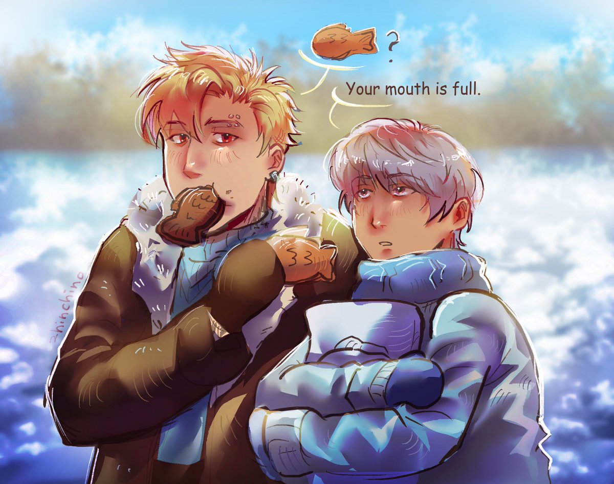 zhinchino's tweet photo. —taiyaki date🍩🎣❄️
#baeksi #weakhero https://t.co/uetEWN6pY6