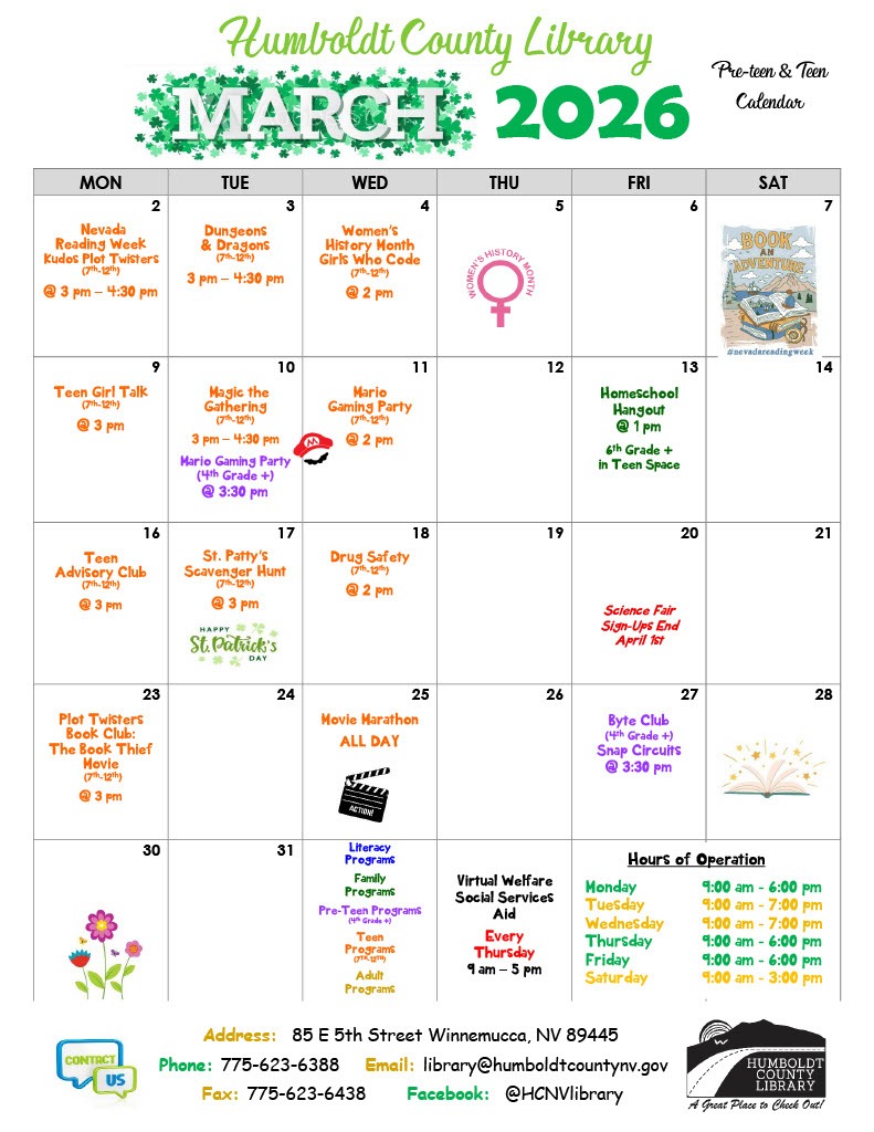 Humboldt County Library tweet media