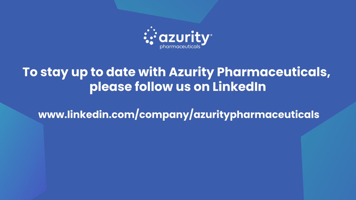 Azurity Pharmaceuticals tweet media