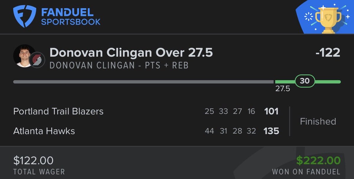 bubs_bets's tweet photo. Nice lil 3-0 mini 🧹 on straights/base yesterday (I laddered Wemby)

Clingan o27.5 PR (-122) ✅
Murray o23.5 points (-110) ✅
Wemby 25+ points (+128) ✅

https://t.co/QClzHKw0y0 https://t.co/oEI2yRwLMK