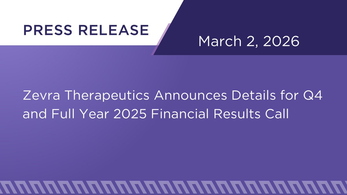 Zevra Therapeutics tweet media