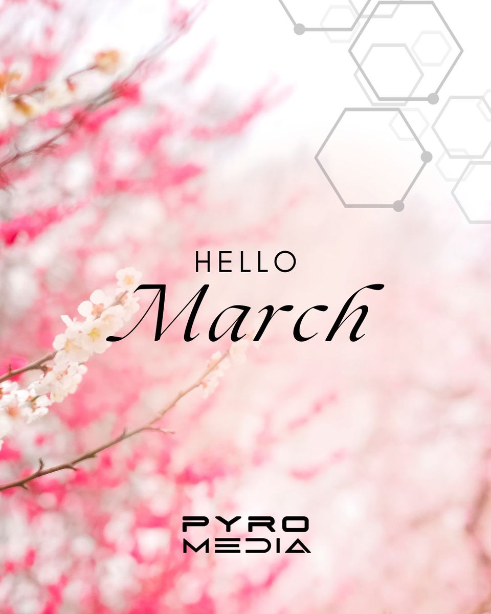 pyromedianet's tweet image. Hello, March. 🌱

New month. New energy. New opportunities to uplift voices, build community, and keep pushing forward — together.

Let’s create change. 🔥 

#HelloMarch #PyroMediaNetwork