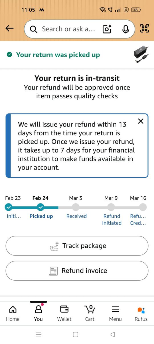 RealKumaraadi's tweet photo. @AmazonHelp placed an order for Artis A0406 45W Laptop Charger (Order ID: 406-4585833-5146742) on 12 February 2026. I received the item with a missing part, making it incomplete and unusable.I have already initiated a return, and it was picked up on 24 February 2026.
#Consumers https://t.co/33F5fD0koG
