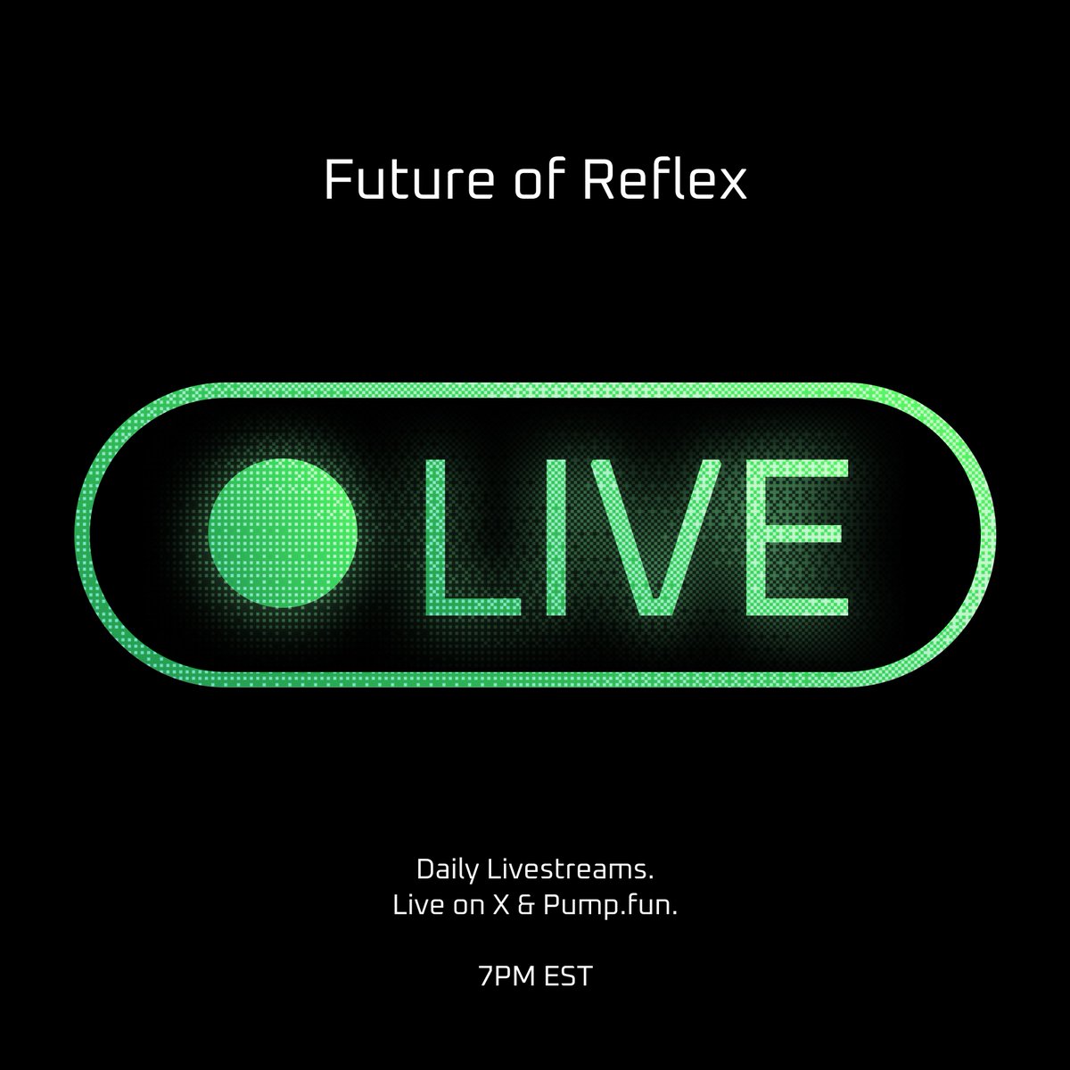 Tune in LIVE on X and Pump.fun at 7PM EST.

Turn notifications on so you don't miss anything!
