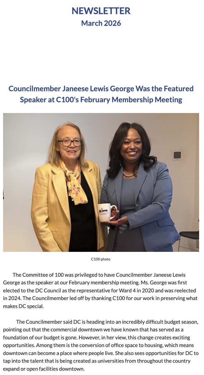 The Committee of 100 DC tweet media