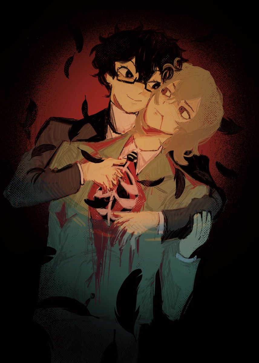 WOOHOO!! I can finally show my piece for the <a href="/knifesedgezine/">Knife's Edge-Shuakeshu Horror Zine</a> !! 🩸

Leftovers are open if you want to see them more bloodied up...