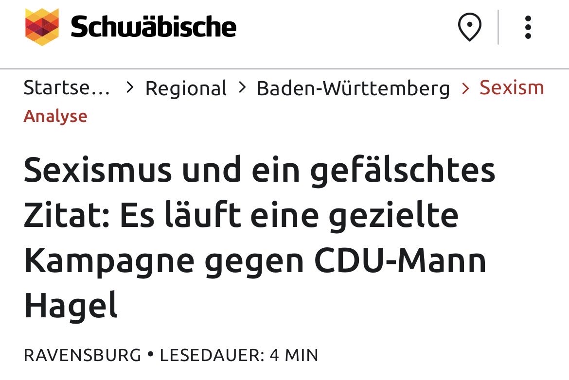Liebe Baden-Württemberger, lasst euch nicht hinter die Fichte führen. Hier läuft eine Kampagne der Grünen gegen Manuel Hagel. Die Grünen und Herr #Özdemir interessieren sich weder für Frauenrechte noch für die Wirtschaft oder wie sicher eure Arbeitsplätze sind.