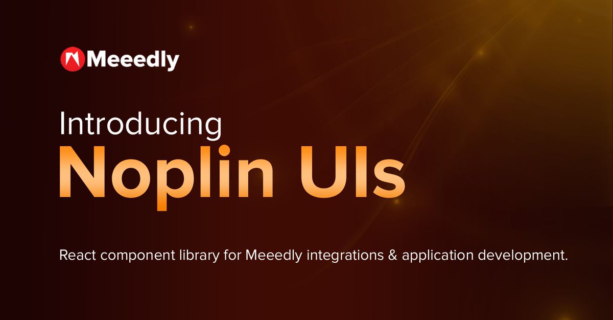 codershenal's tweet photo. Meeedly introducing the Noplin UIs library for our partner and developers to faster up Meeedly application integrations and developments.
https://t.co/wdzHzhPNUr
#meeedly #sdk #Library #reactlibrary #application #developer #engineer https://t.co/Uqg5E4MCbC