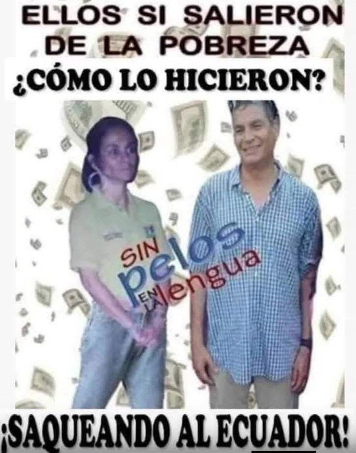 <a href="/MashiRafael/">Rafael Correa</a> <a href="/pacohidalgoec/">Paco Hidalgo ®</a> Eso así llorando zurdito llorando...