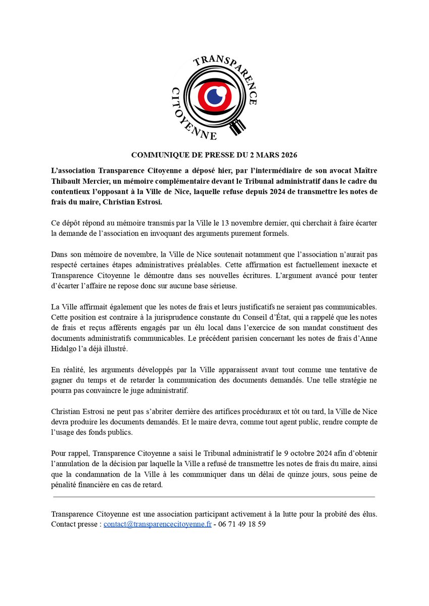 Transparence Citoyenne tweet media