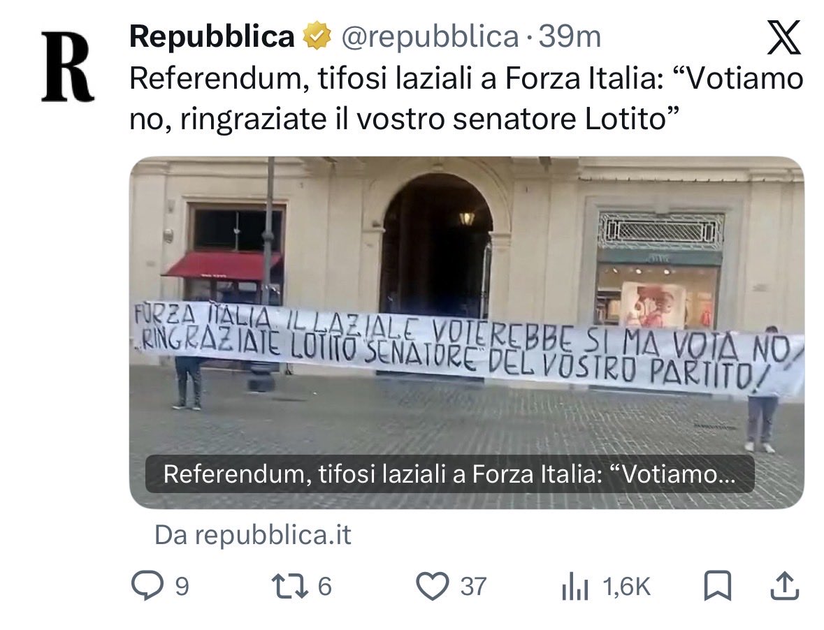 BongoLazio's tweet photo. @Filippo0485 @nashtag_ Era la prima cazzo di volta che finivi su Repubblica e non su Repubblica Roma, e serviva semplicemente a far parlare e mettere pressione. Come cazzo fate a non capirlo https://t.co/RHYVWNGQyz
