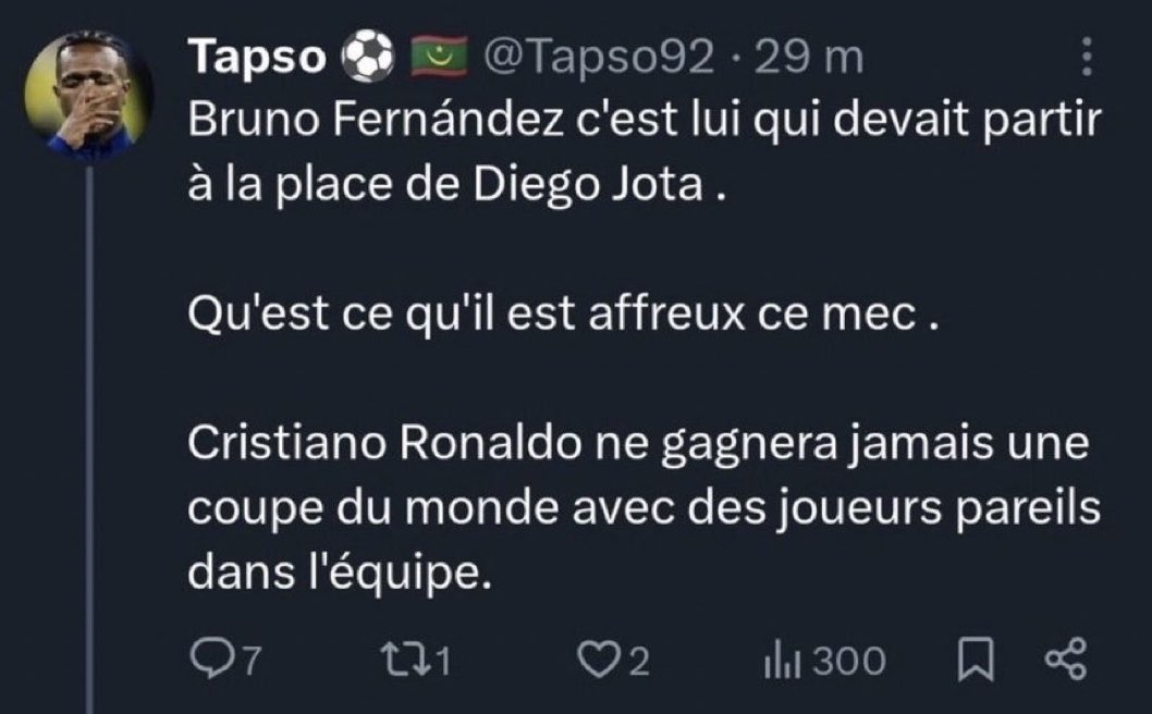 Je viens de tomber sur ça, je demande à toute personne voyant ce tweet de le signaler, il doit perdre son compte le plus vite possible 🤮

👉🏻 <a href="/Tapso92/">Tapso ⚽️ 🇲🇷</a>