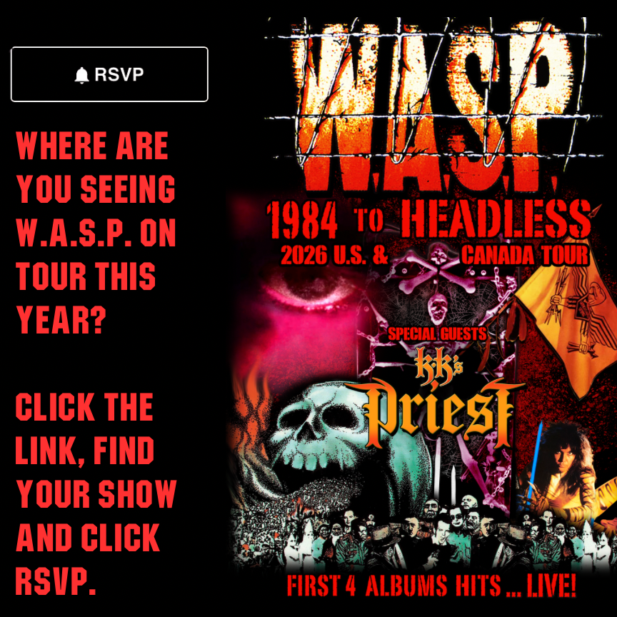 WASPOfficial's tweet photo. WHERE ARE YOU SEEING W.A.S.P. ON TOUR THIS YEAR? CLICK THE LINK, FIND YOUR SHOW AND CLICK RSVP. https://t.co/RXS6eD8H67 https://t.co/cRH59HsKwp