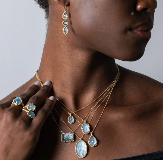 Hello, March... and hello, #aquamarine.

Known for its serene blue hue and calming energy, aquamarine symbolizes clarity, courage, and new beginnings. It’s the perfect gemstone to welcome a fresh season with elegance and effortless sparkle.