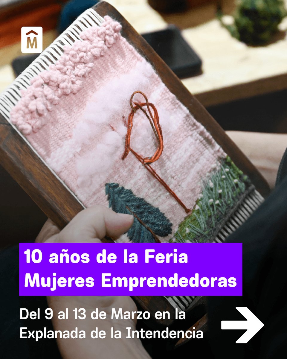 MVDemprende's tweet photo. Mujeres que emprenden 💜🙌🏻

Este marzo, más de 50 emprendimientos liderados por mujeres vuelven a la Explanada.

📍 9 al 13 de marzo
⏰ 10 a 19 h
Explanada de la Intendencia de Montevideo https://t.co/DuKjFxmOzo