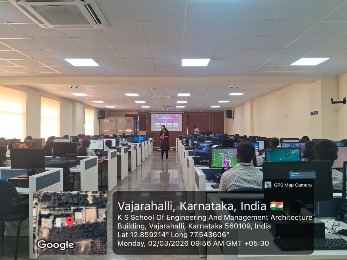 KSSEM_AI_DS's tweet photo. Day 1 of IBM SkillsBuild – AI Fundamentals at KSSEM!
AI&amp;DS conducted the workshop for 1st-year AI&amp;DS &amp; CSE students with Magic Bus India Foundation.
Students explored AI/ML basics, digital skills &amp; real-world applications.
#KSSEM #IBMSkillsBuild #AI #MachineLearning #FutureReady https://t.co/isHz2bKcId