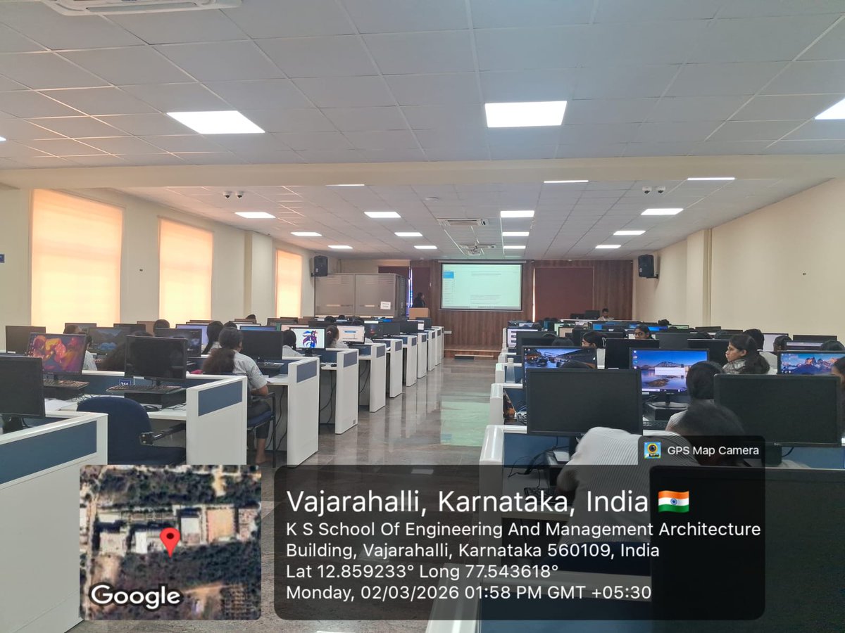 KSSEM_AI_DS's tweet photo. Day 1 of IBM SkillsBuild – AI Fundamentals at KSSEM!
AI&amp;DS conducted the workshop for 1st-year AI&amp;DS &amp; CSE students with Magic Bus India Foundation.
Students explored AI/ML basics, digital skills &amp; real-world applications.
#KSSEM #IBMSkillsBuild #AI #MachineLearning #FutureReady https://t.co/isHz2bKcId