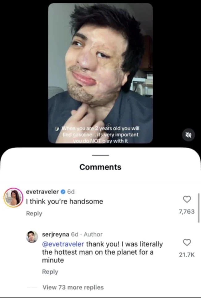 He has a Good sense of humor.