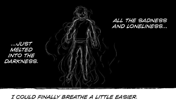 Little Sakura hugging the Moon because the night was the only time