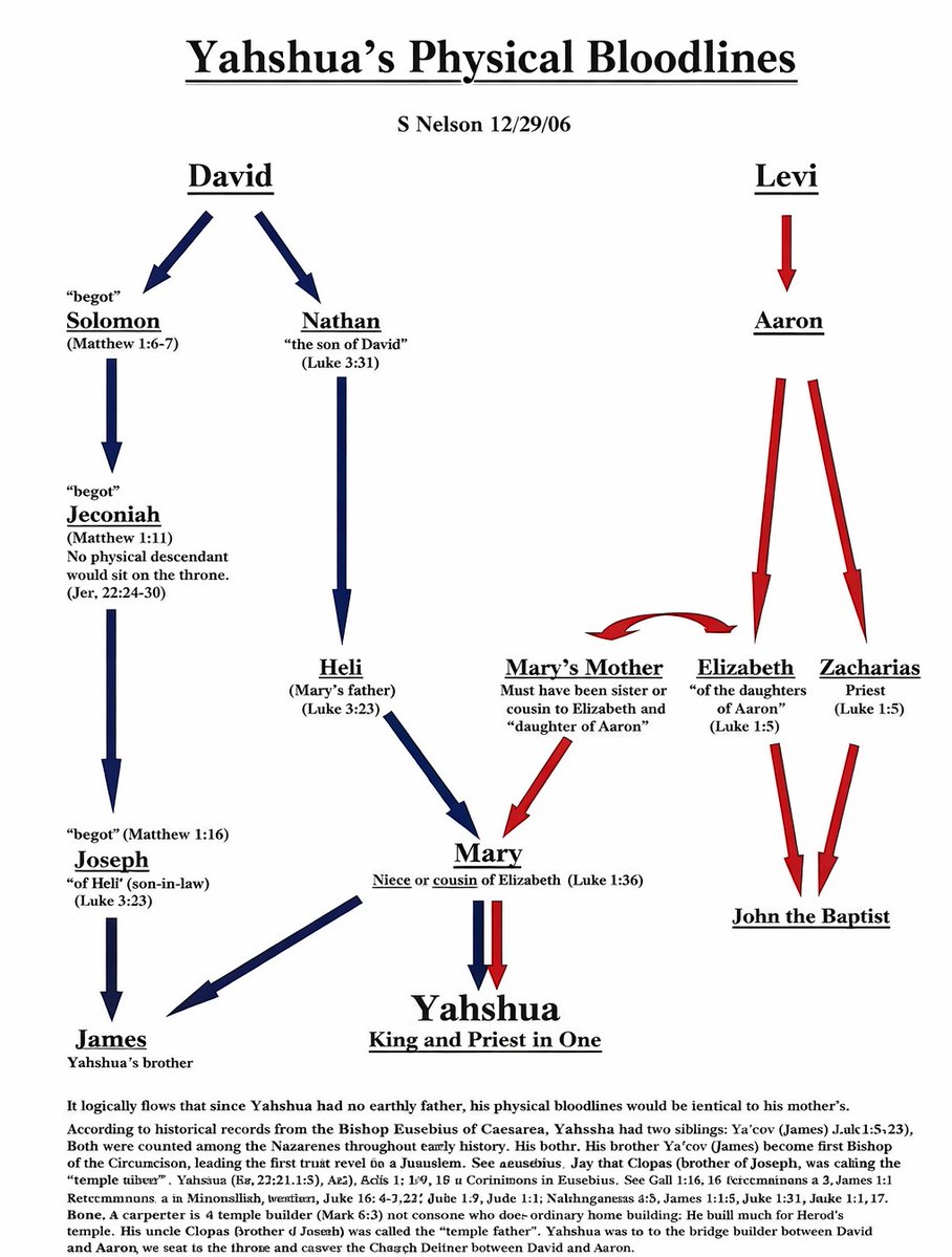 Yahshua's Physical Bloodlines.