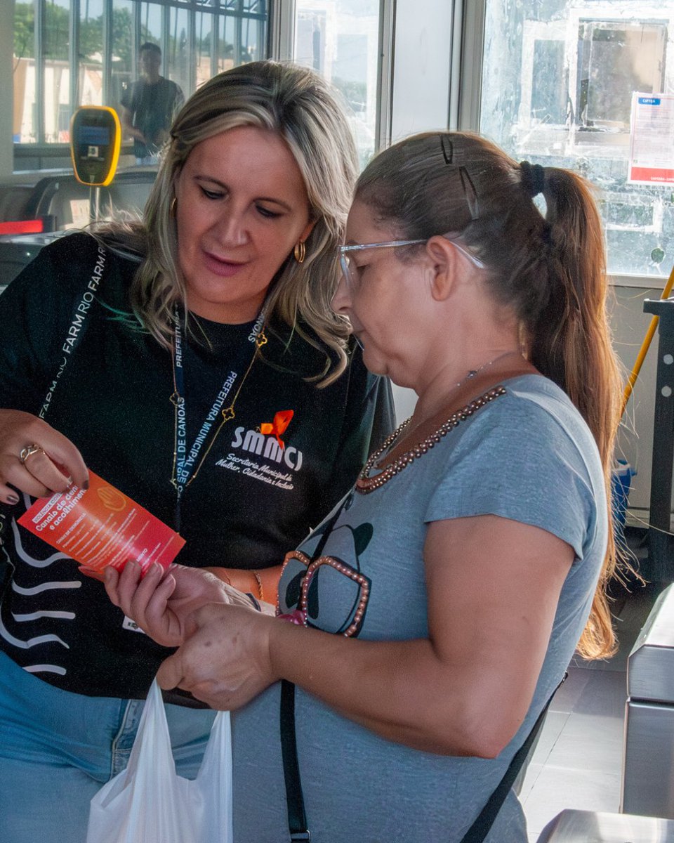 Estação Fátima recebe ação de combate à violência contra a mulher

Iniciativa do Dia 25 Laranja levou orientações sobre canais de denúncia e rede de proteção às passageiras em Canoas.

➡️Saiba mais: bit.ly/4rPV5m0

Fotos: Vinicius Thormann/Prefeitura Municipal de Canoas