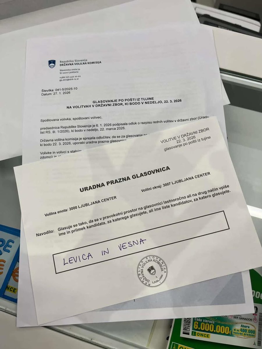 Hvala za glasove iz tujine!

Da ne bo nobenega dvoma, pravilno se vpiše: "LEVICA IN VESNA."
🍉