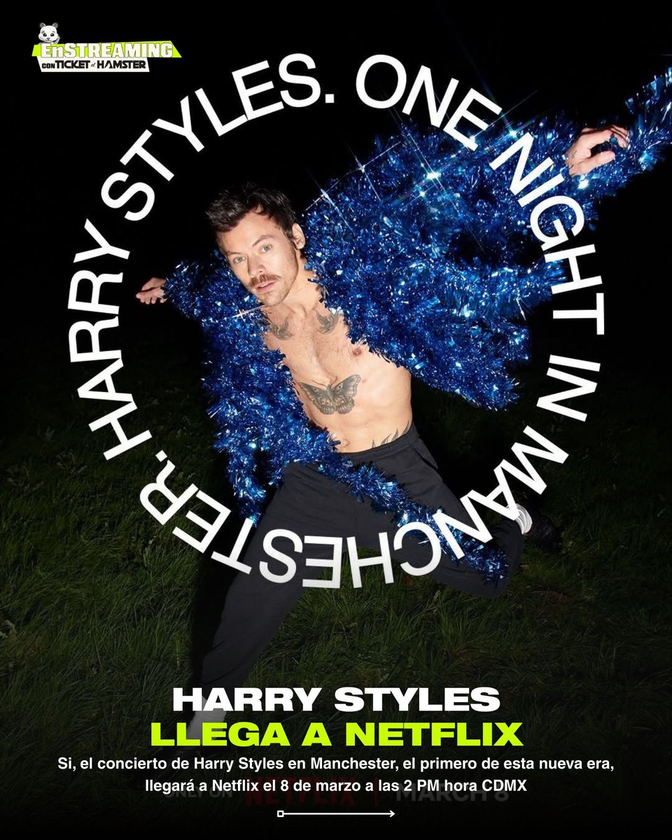 ticketelhamster's tweet photo. 🚨El primer concierto de Harry Styles en esta nueva era, será transmitido por Netflix…

@NetflixLAT #Harrystyles https://t.co/YURAWHPbvl