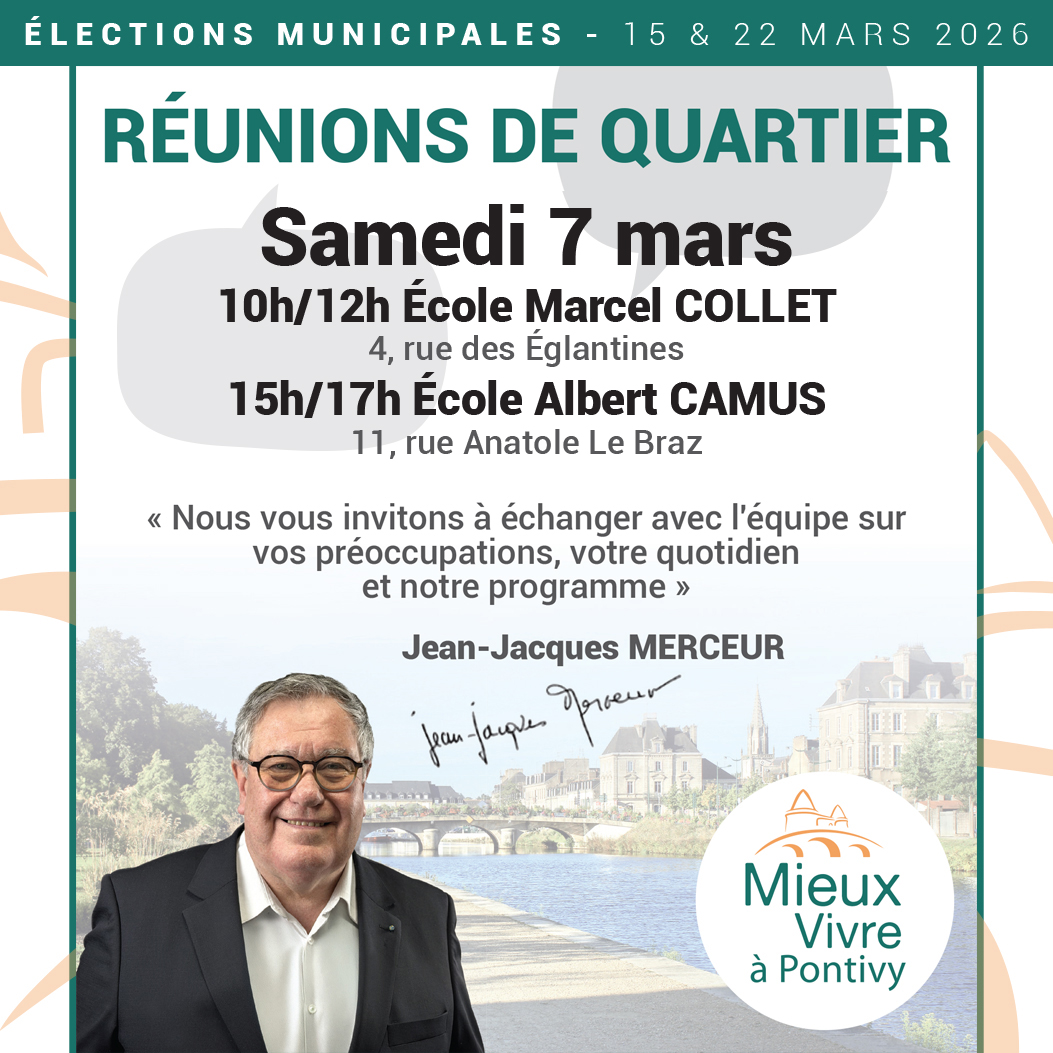 MVAPONTIVY's tweet photo. Jean-Jacques MERCEUR et son équipe souhaitent venir à votre rencontre afin d'échanger avec vous.
#bretagne #morbihan #pontivy #paysdepontivy #electionsmunicipales #electionsmunicipales2026 #mieuxvivre #mieuxvivreapontivy https://t.co/HtDwnXRp5I