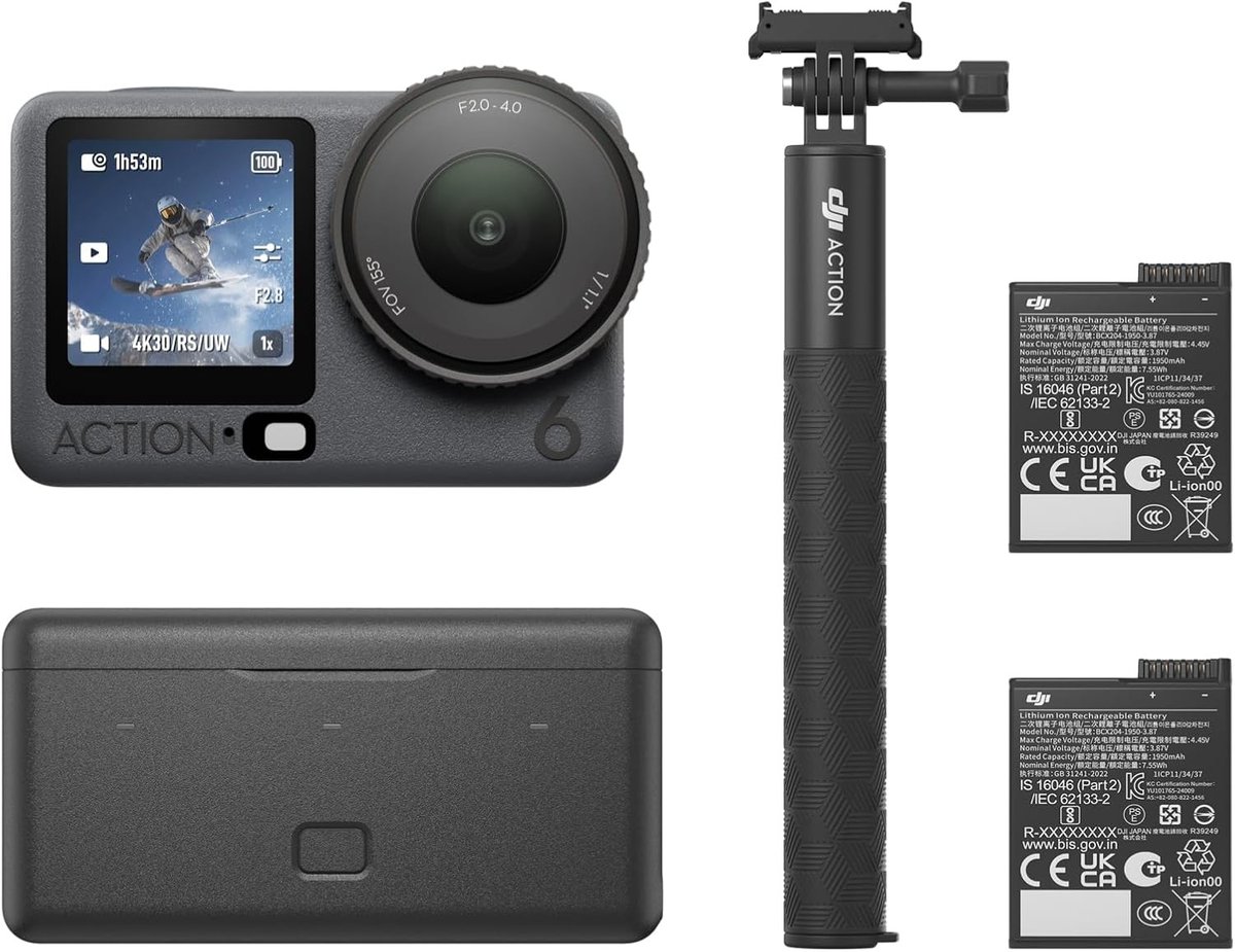 rebec34's tweet image. La DJI Osmo Action 6 8K : capteur 1/1,1″, ouverture variable, jusqu’à 4h d’autonomie et résistante au froid — prête pour vos aventures 8K. Disponible 369,00€. wix.to/DpnsBKp #DJI #OsmoAction6 #8K #CaméraAction #Vlog