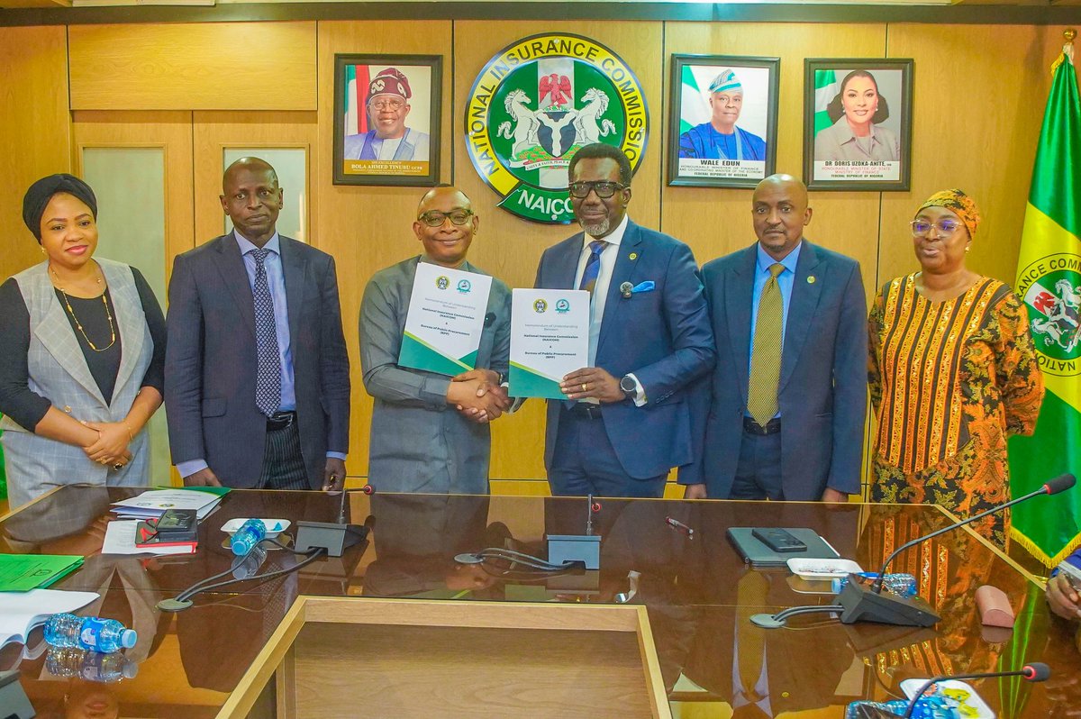 NaicomNG's tweet photo. PRESS RELEASE
NAICOM and BPP Seal MoU to Deepen Insurance Compliance in Public Procurement and Drive Nigeria’s Economic Transformation.
#NAICOM
#INSURANCEGROWTH
#BPP
#NIIRA2025
#TAKAFUL https://t.co/K1azmNxXMe
