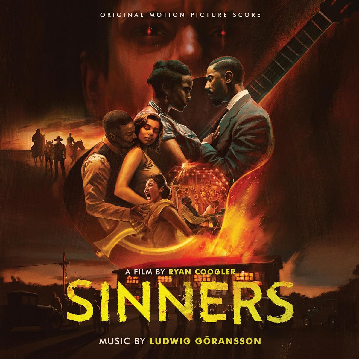 jimatmfiles's tweet photo. The music in "Sinners" centres around the Blues, but we get lots of cultural and musical references across different communities and time periods. Plus some Irish music too, and all this is held together by composer Ludwig Göransson's score. More... https://t.co/fVaTTpzUj7 https://t.co/QepfuG4yUg