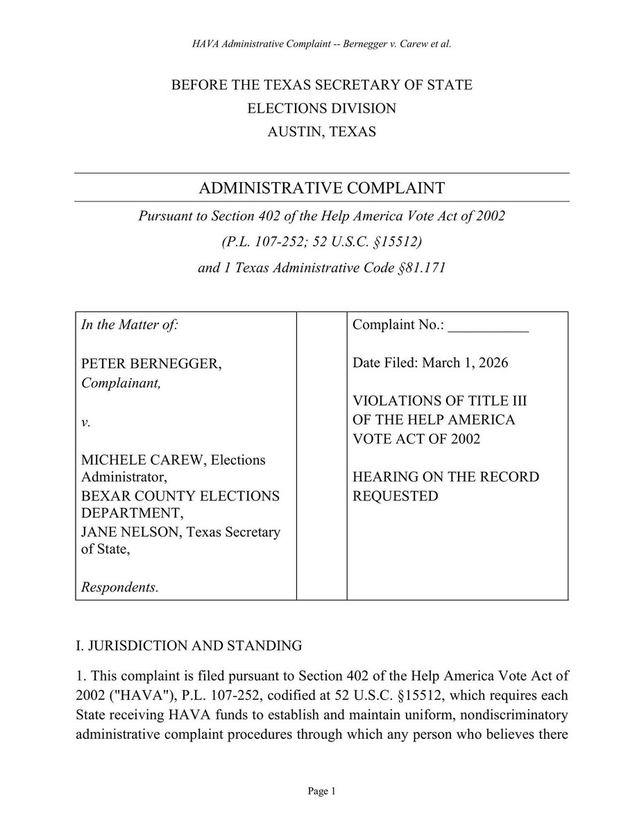 WestonMartinez's tweet image. Great call with @PeterBernegger who has officially filed a HAVA complaint!  Tomorrow, Vote to send @WestonMartinez to Congress to fight even harder to secure our elections and save our republic!  westonfortexas.com
#westonworksforyou
#TexasFirst #CD21