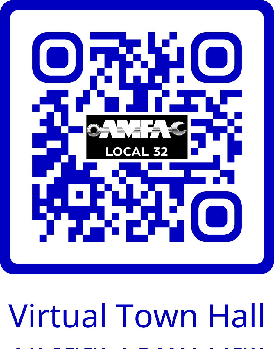 amfalocal32's tweet photo. Alaska-Hawaiian Members of Local 32, we would like to remind and reshare @amfa_national meeting happening tomorrow, 1100 AM HST (1300 PST), Tuesday, March 3. 

Use the QR code to register, you may also go here directly: https://t.co/xxdYuzUToR https://t.co/m6zGiRDHtu