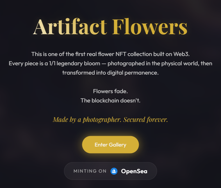 The garden is officially open.🌸

WL applications are now live.

Selective garden.
Enter before it closes.
Learn more about us.

Hint : * one of the legendary blooms name *

Apply: artifactflowers.xyz