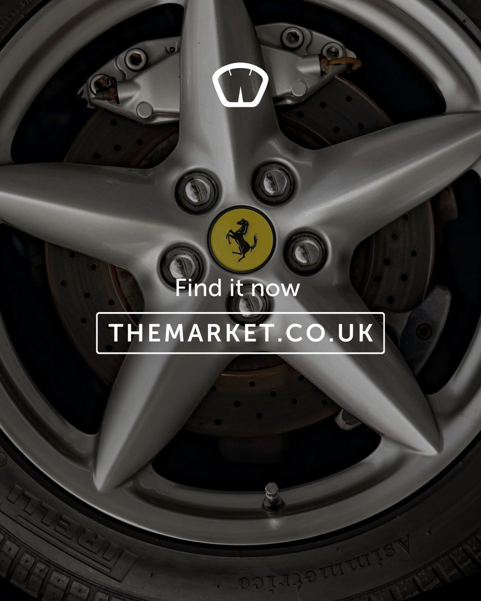 _THE_MARKET_'s tweet photo. ⏳ LIVE NOW | TV star Mike Brewer’s former Ferrari 🐎

F1 gearbox and advisory-free MoT. 3.6-litre V8, 0–62mph in 4.5 secs, 180mph top speed.

An Italian thoroughbred you didn’t think you could afford.

🔗 BID NOW | https://t.co/9RSO5upItD https://t.co/YqmFb4OpOG