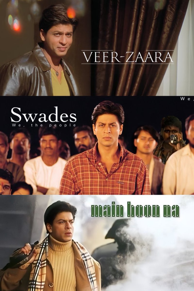 UtsavDutta18's tweet photo. 2004 Was The Prime Year When SRK Came Up With 3 Different Flims https://t.co/optTwFRbs1