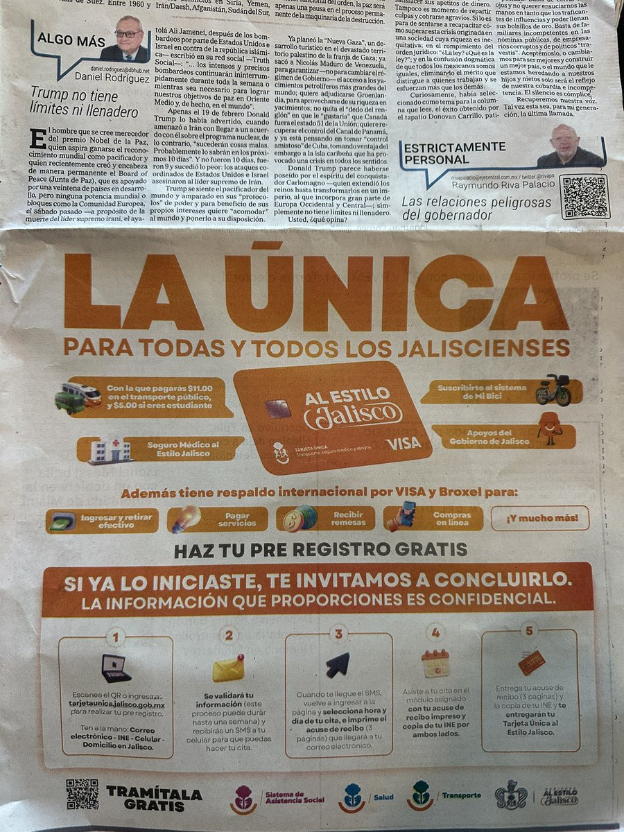 Te comparto la columna que extrañamente desaparece, en la edición impresa de hoy en <a href="/informador/">𝐄𝐋 𝐈𝐍𝐅𝐎𝐑𝐌𝐀𝐃𝐎𝐑</a>, con anuncio de <a href="/GobiernoJalisco/">Gobierno de Jalisco</a> 
informador.mx/ideas/raymundo…