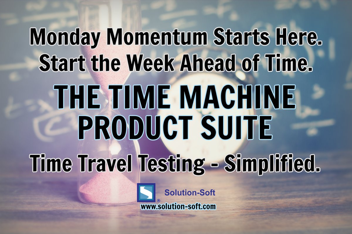 SolutionSoftTM's tweet photo. It’s Monday. Why wait for tomorrow’s bugs? ⏳
With Time Machine®, time travel your apps to future or past dates — accelerate month-end, regulatory &amp; container testing 3–10x.
Start the week ahead of time. 🚀 https://t.co/4aTQF70FAN
#TimeTravelTesting #DevOps #QA https://t.co/ZUtpnHeTpu