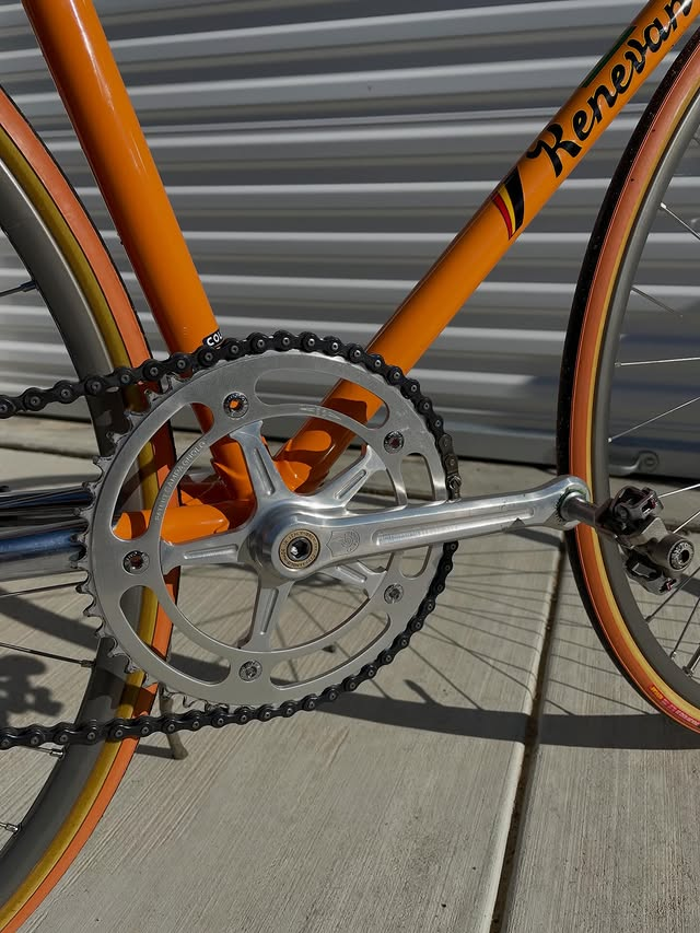 xpedousa's tweet photo. #buildoftheweek: New Ken Evans. Columbus SL. Campagnolo SR Pista with @yogiburr215.

#xpedo #pedalsupreme https://t.co/SkzADQON4E