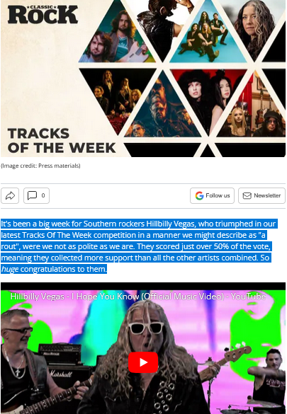 EdNPM's tweet image. #MusicMonday is EN FUEGO for @hillbillyvegas as their new single #IHopeYouKnow is named the Ultimate #TrackOfTheWeek @ClassicRockMag - check it out! loudersound.com/music/tracks-s…