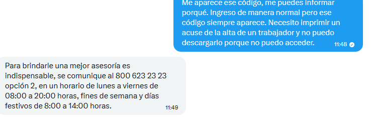 FabMonse's tweet photo. @Tu_IMSS @imssdigital Y porque no respondieron eso aquí? Tanto esperar para eso ... https://t.co/3qqdBM49VZ