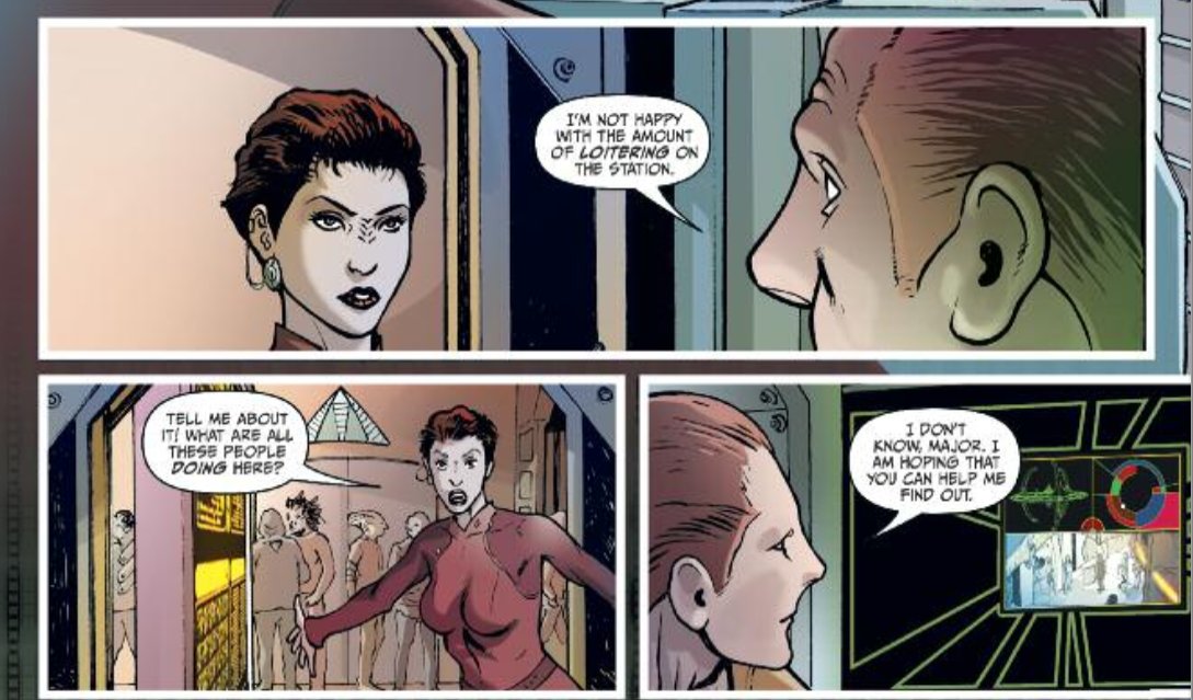 David_Tipton's tweet photo. The DEEP SPACE NINE OMNIBUS is now available in comics shops and  bookstores! The OMNIBUS includes two graphics novels I wrote with @Scott_Tipton: FOOL'S GOLD &amp; TOO LONG A SACRIFICE.
#StarTrek 
https://t.co/unqId4zy2T https://t.co/OjFQkuj8iG