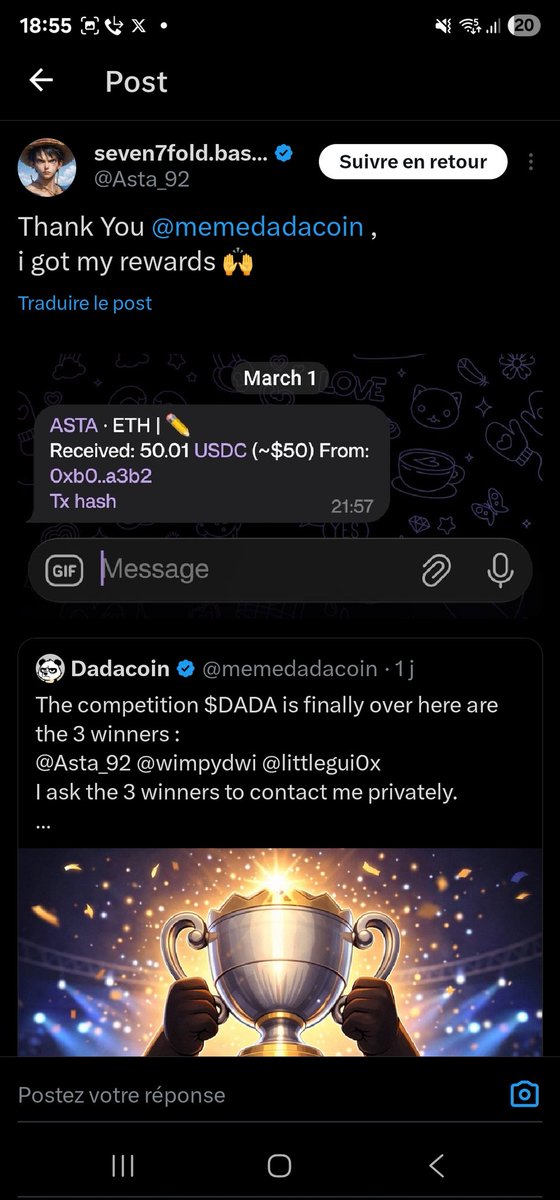 Dadacoin tweet media
