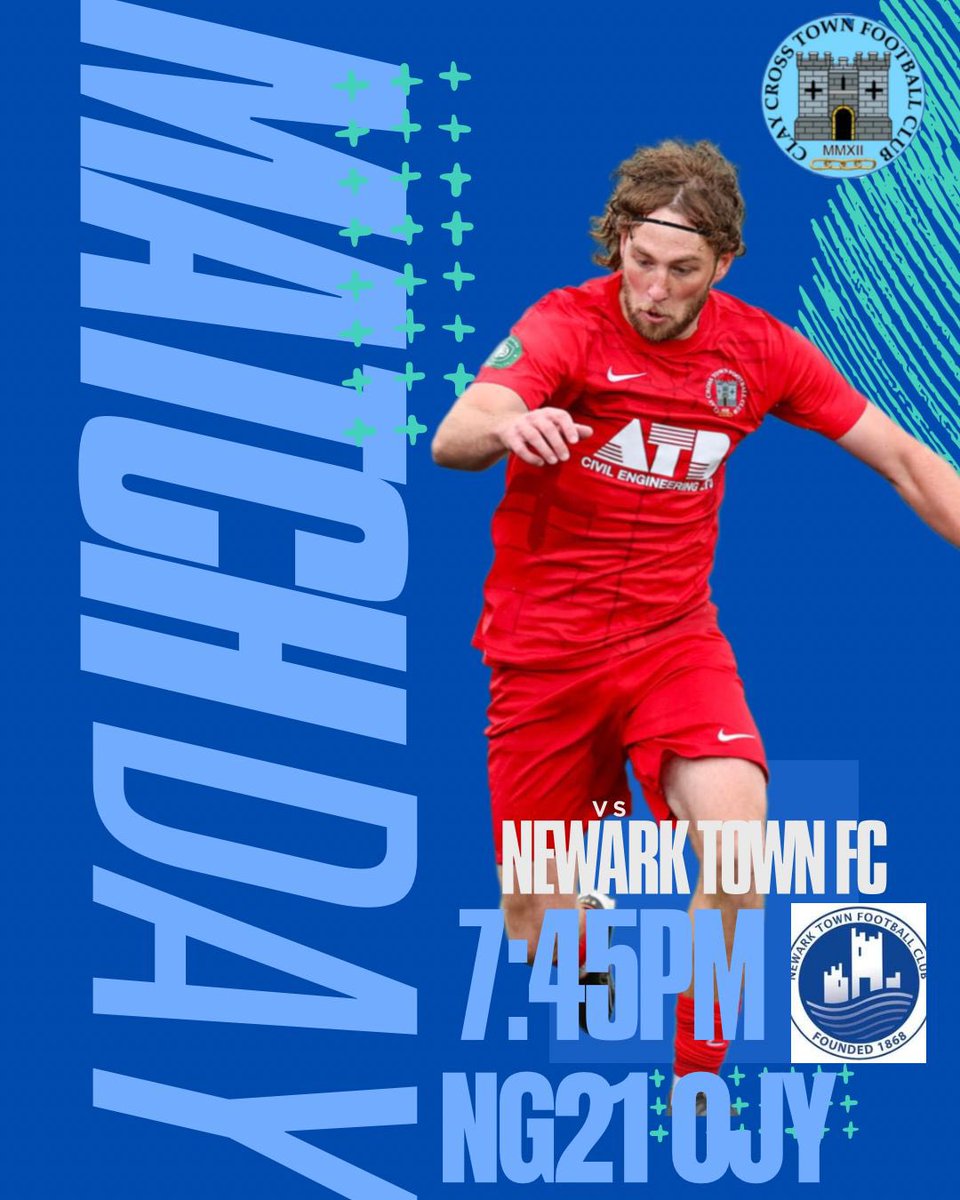 🏰 Clay Cross Town Fc 🏰

Another big thank you to <a href="/RainworthMWFC/">Rainworth MWFC</a> as tomorrow night we welcome <a href="/NewarkTownFC/">Newark Town FC</a> in a 7.45 ko 

Food &amp; drink available 💥

All welcome 😍