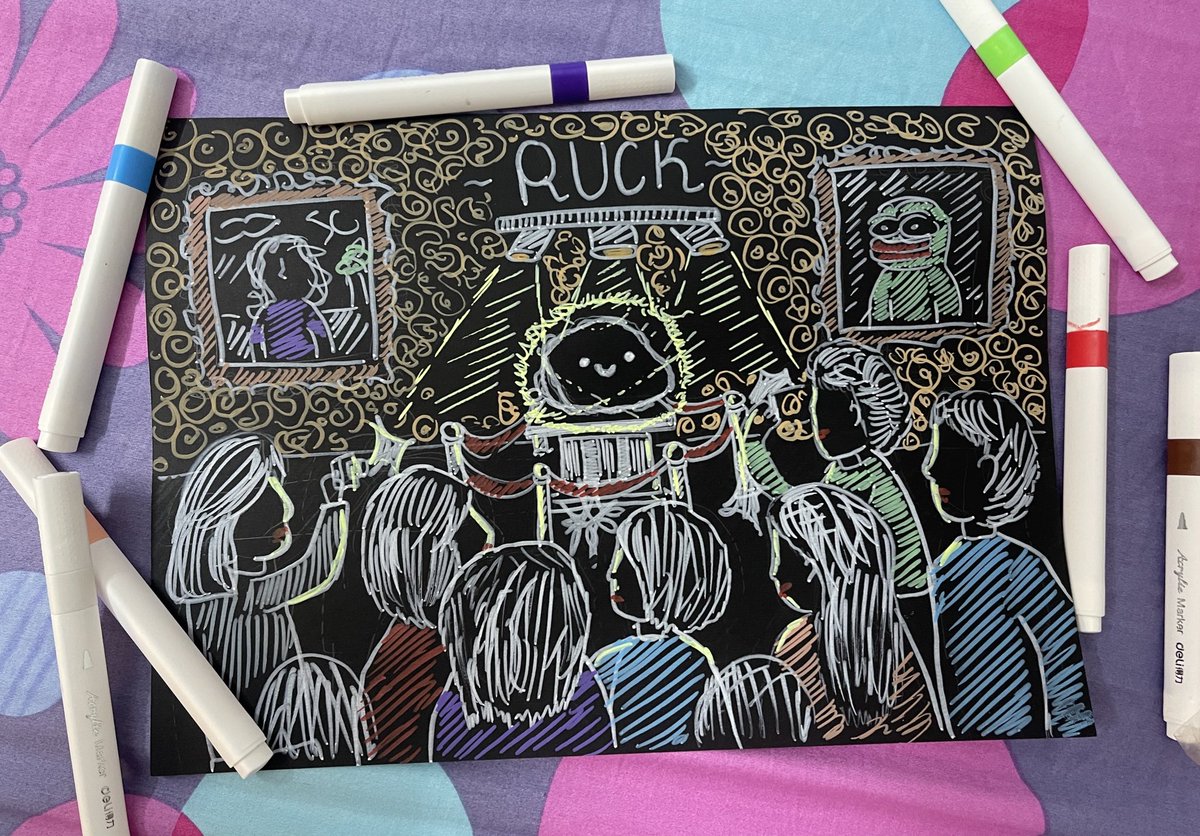 easy4milk's tweet photo. B4aYeMdrWPVF16hg3NHRn1aTzyo3igcF9tvTM8FAgX6k

I just made this art for $ruck . Hope everyone will love it. $ruck is rare and is the greatest narrative. No one should miss ruck before we takes off. Let's fucking gooooo 💥💥

@laserrXBT hope u like it. Thank you for the opportunity ❤️
