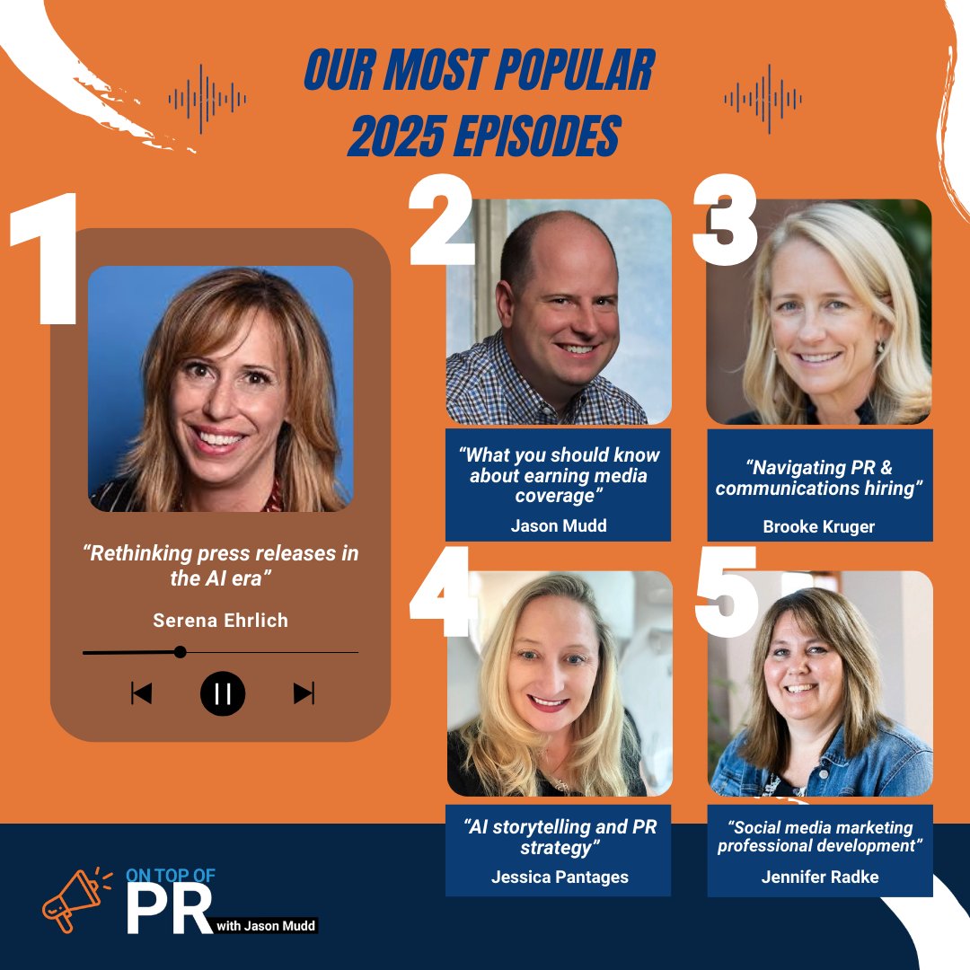 On Top of PR with Jason Mudd podcast tweet media