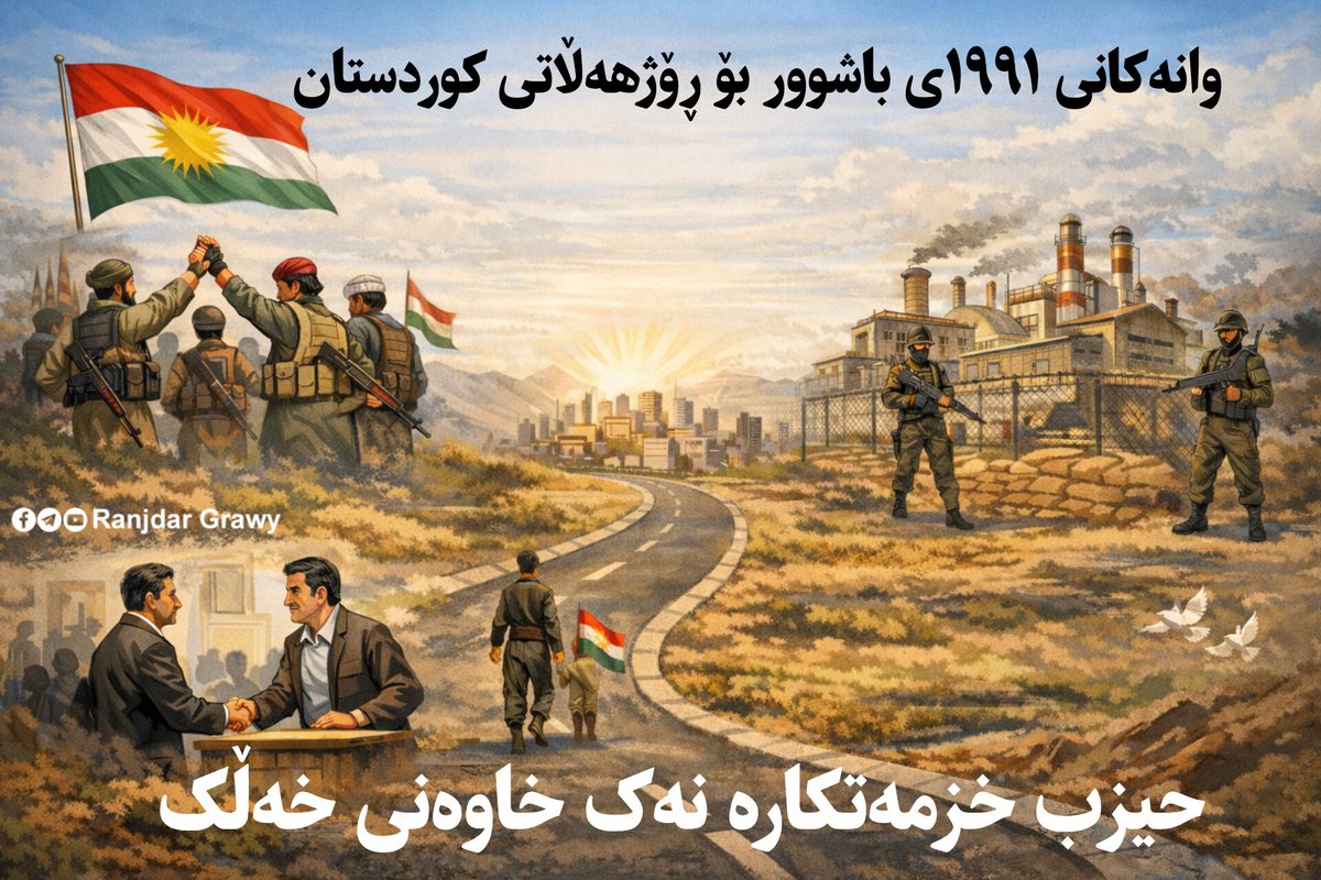 TevdaPress's tweet photo. پەند و وانەکانی ١٩٩١ی باشوور بۆ ٢٠٢٦ی ڕۆژهەڵاتی کوردستان 
 https://t.co/Qfrd419vqz https://t.co/p8pLBDSXvk