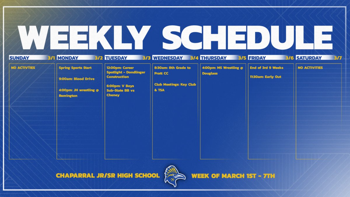Chaparral Activities tweet media
